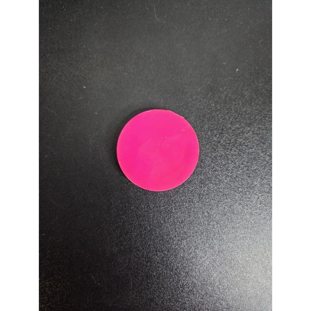 Vintage 1990s Neon Pink Slammer Pog – Solid Plastic Game Piece Retro Toy